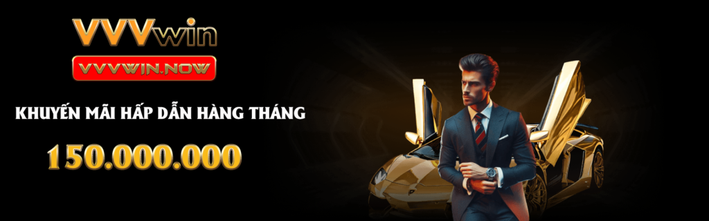 banner khuyến mãi hấp dẫn hàng tháng tại vvvwin